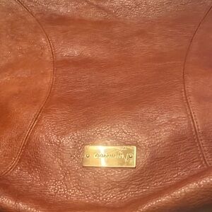 Brahmin Charming Charlie Cognac Leather Tote